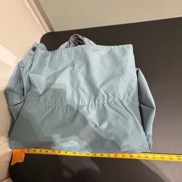 Columbia Gore-Tex Women's Size S Light Blue Hooded Rain Jacket Parka - Picture 4 of 10